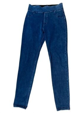 Halara Full Length Pull On Blue Jegging Jeans Size Medium